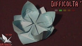 ORIGAMI ITA Fior Di Loto  Fiori [upl. by Smeaj]