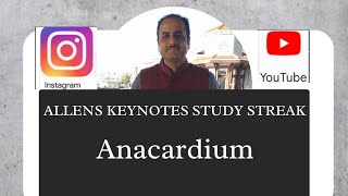 anacardium from allens keynotes study streak [upl. by Sims]