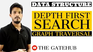 Depth First Search DFS With Time Complexity Graph Traversal  GATECSE  Data Structure [upl. by Nylde]