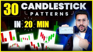 30 Candlestick Patterns in 20 MINUTES  Candlestick Pattern Hindi in Technical Analysis in trading [upl. by Fabian]