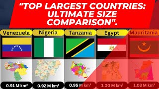 quotTop Largest Countries Ultimate Size Comparisonquot [upl. by Briny]