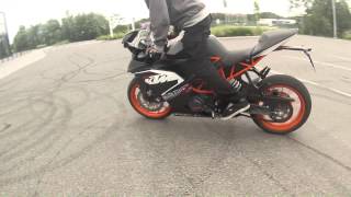 RAW KTM RC 125 testride [upl. by Akimot]