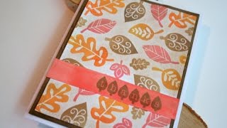 Ombre Stamping Fall Leaves with Newtons Nook Designs Falling Into Autumn [upl. by Alessig]