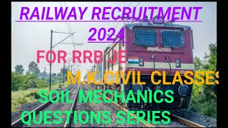 soil mechanics questions series very useful for RRB JE civil [upl. by Isdnyl716]