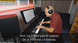 Georges Brassens  Les copains dabord  Piano  KARAOKE [upl. by Felizio]