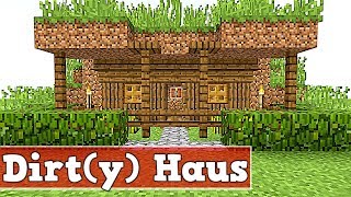 Wie baut man ein Haus aus Erde in Minecraft  Minecraft Haus Bauen Deutsch [upl. by Nalim]