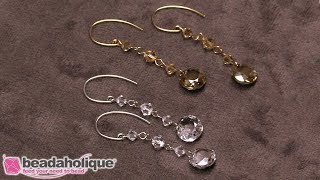 Quick Easy amp Elegant Wedding Jewelry Sparkling Dangle Earrings featuring Swarovski Crystals [upl. by Eire]