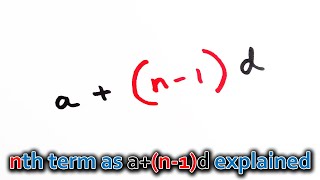 nth term as an1d and problem solving full explanation [upl. by Roxine]