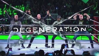 DX DGeneration X returns to RAW 2022 with The Kings Theme 25 years of DX Epic Entrances [upl. by Suoinuj]