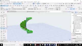 escalier helicoidal archicad [upl. by Amelita]