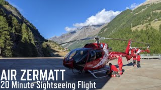 Air Zermatt Sightseeing Flight [upl. by Doralynn]