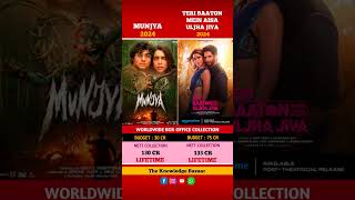 Munjya vs Teri baaton Mein Aisa uljha Diya movie comparison box office collection munjya shorts [upl. by Eugnimod]