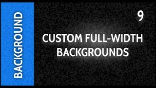 Web Design Tutorials for Xara Web Designer 9 Premium Lesson 131 Custom Fullwidth Backgrounds [upl. by Noiramaj]