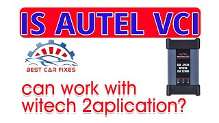 Is Autel VCI can work With Witech 2 Aplication [upl. by Rondon]