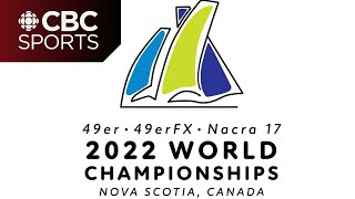 2022 49er 49erFX and Nacra 17 World Sailing Championships Medal Races  Session 2  Day 4 [upl. by Mond]