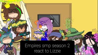 Empires smp season 2 react to Lizzie [upl. by Nesiaj]