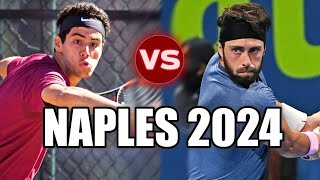 Nikoloz Basilashvili vs Aziz Dougaz NAPLES 2024 Highlights [upl. by Enale221]