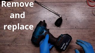 Easiest way to remove bad drill keyless chuck Makita 18V drill DDF453 DDF482 DHP482 12quot 18V LXT [upl. by Ehrman]