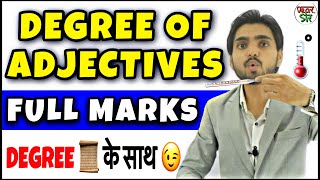 Degree Of Adjectives  Degree of Adjective RulesConceptUse  In Hindi  English GrammarSpoken [upl. by German]