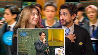 BTS at UNITED NATIONS Speech  Performance REACTION [upl. by Beniamino460]