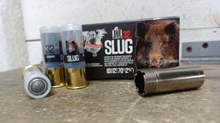 TEST MUNIZIONI DA CACCIA AL CINGHIALE CAL 12  CHEDDITE Slug 32 gr PROVA STROZZATURE [upl. by Matelda]