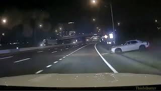 Suspect flees from a traffic stop and does burn outs on I 24 crashes into Nashville officer [upl. by Emalee221]