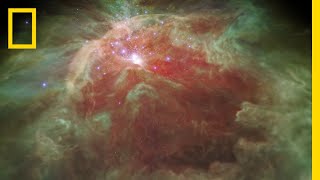 Fly Through a StarStudded Nebula In a New 3D Visualization  National Geographic [upl. by Enitsuga]