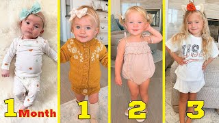 Posie Rayne LaBrant The LaBrant Fam TRANSFORMATION  From Baby to 3 Years Old [upl. by Nerret155]