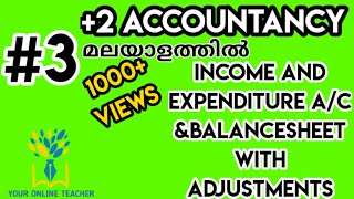 PLUS TWO ACCOUNTANCY IN MALAYALAMACCOUNTING FOR NON PROFIT ORGANISATION2019 [upl. by Neillij846]