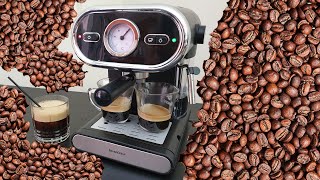 Silvercrest Espresso Machine SEM 1100 B3 Unboxing Testing [upl. by Stets]