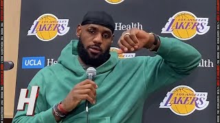 LeBron James on His Altercation with Isaiah Stewart During LakersPistons Game [upl. by Oeak287]