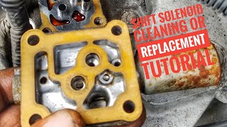 HOW TO CLEAN OR REPLACE TRANSMISSION SHIFT SOLENOID TUTORIAL [upl. by Dare]