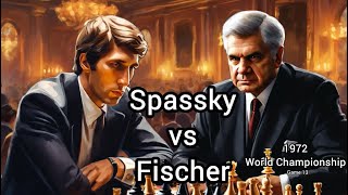 Spassky  Fischer World Chess Championship Match 13 1972 • 01 [upl. by Ahsirak]