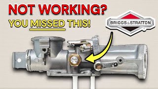 Briggs amp Stratton Pulsa Jet Carburetor Service amp Repair EASY DIY TUTORIAL [upl. by Bertram]