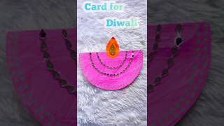 Easy Diwali card for school competition shorts youtubeshorts crafts kids [upl. by Eicarg]