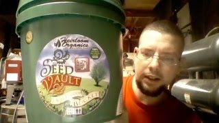 Heirloom Organics Seed Vault Review 2 Acre garden in a bucket [upl. by Thanasi]