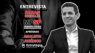 APROVADO  RENAN CREPALDI  MPSP  ANALISTA JURIDICO [upl. by Carlos]