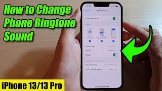 iPhone 1313 Pro How to Change Phone Ringtone Sound [upl. by Dacey]