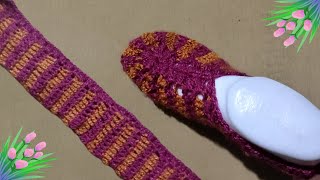 Cute knitted slippers Bunnies easy and simple [upl. by Donelle]