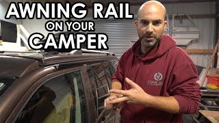 HOW TO FIT AN AWNING RAIL ON A CAMPER VAN fitting Vamoose Cchannel awning rail [upl. by Innis]