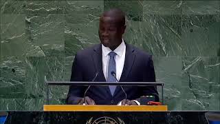 Hon Bakary Y Badjie speaking at the UN summit 2024 [upl. by Naillij]