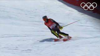 Alpine Skiing Beijing 2022  Mens combined highlights [upl. by Anirahc532]