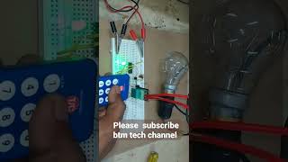 CD4017 IC remote on and off using relay project [upl. by Nitnert]