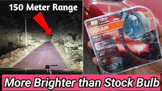 Osram Night Breaker Car Headlight Laser Bulb  Best H4 Xenon Bulb for Night Car Driving [upl. by Kerat443]