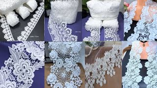 latest white lace design 2024  beautiful white lace design ideas [upl. by Ellecrad]