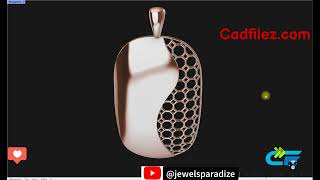 How to create modern jali pendant in Rhino 3d jewelsparadize [upl. by Gwenore]