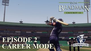 DON BRADMAN CRICKET 14  CAREER MODE 2  LIST A DEBUT [upl. by Doralia143]