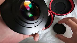 Unboxing fisheye VLOGMAGIC 72 mm  Opteka 03X Распаковка фишая с AliExpress [upl. by Annawek]