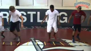 Agility Ladder Drill for Developing Wrestlers [upl. by Ramsey899]