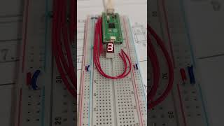 Raspberry Pi Pico 7segments counter short video [upl. by Nonna]